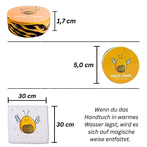 Bada Bing Handtuch Set Magisches Bienen Handtuch Zauberhandtuch Biene, Baum günstig online kaufen