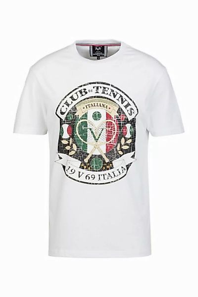 19V69 ITALIA T-Shirt RAFAEL TENNIS mit großem Druck günstig online kaufen