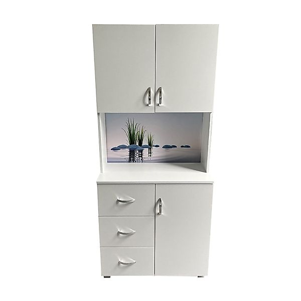 HTI-Living Mehrzweckschrank Schrank mit bedruckter Rückwand günstig online kaufen