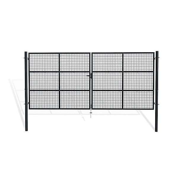 Casanoov Graues Gitter Schwingtor Olga 4 M H  180 Cm günstig online kaufen