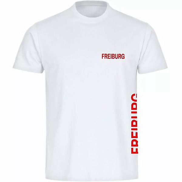 multifanshop T-Shirt Herren Freiburg - Brust & Seite - Männer günstig online kaufen