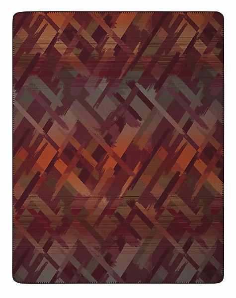 Biederlack Wohndecke "Garnet Glow mit geketteltem Zierstich" Made in German günstig online kaufen