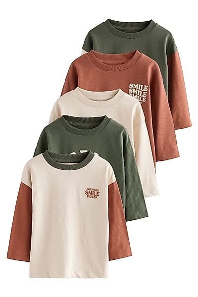 Next Langarmshirt Langarm-Shirts, 5er-Pack (5-tlg) günstig online kaufen