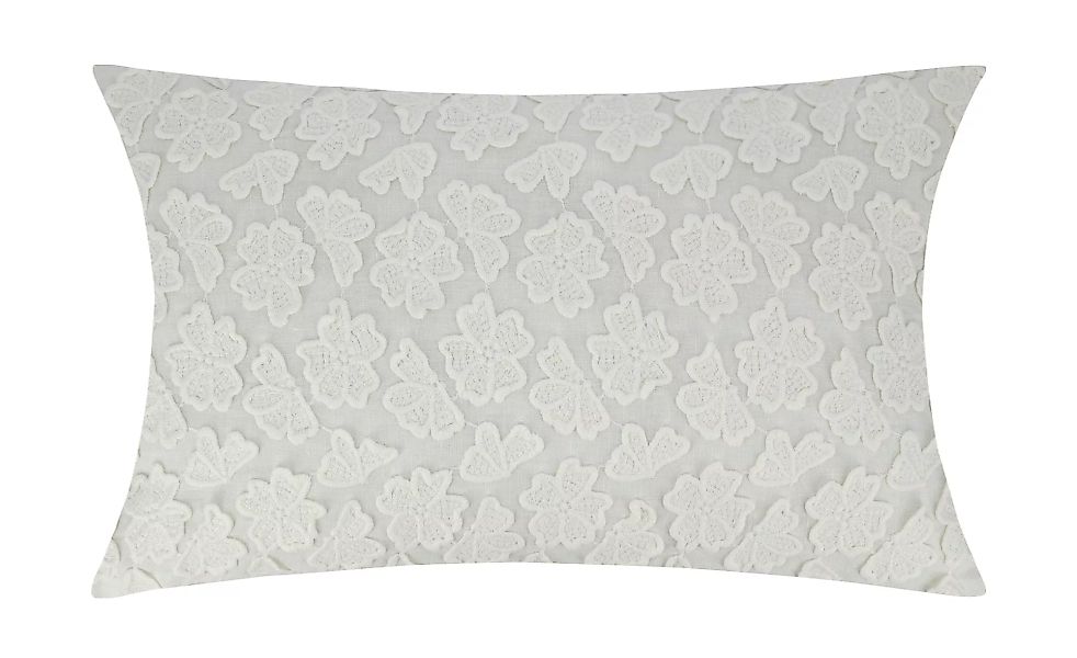 HOME STORY Kissen - weiß - 100% Polyesterfüllung - 35 cm - Sconto günstig online kaufen
