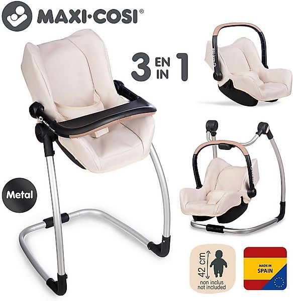Smoby Puppenhochstuhl Rollenspiel Puppen Maxi Cosi Puppenhochstuhl 3-in-1 7 günstig online kaufen