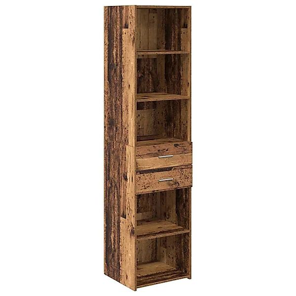 vidaXL Highboard Altholz 45 x 42,5 x 185 cm Holzwerkstoff 3402638 günstig online kaufen