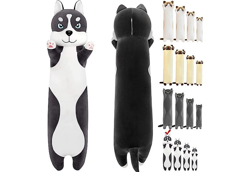 LuxusKollektion Kuscheltier Kuscheltier Husky Plüschtier Kissen 110cm Kinde günstig online kaufen