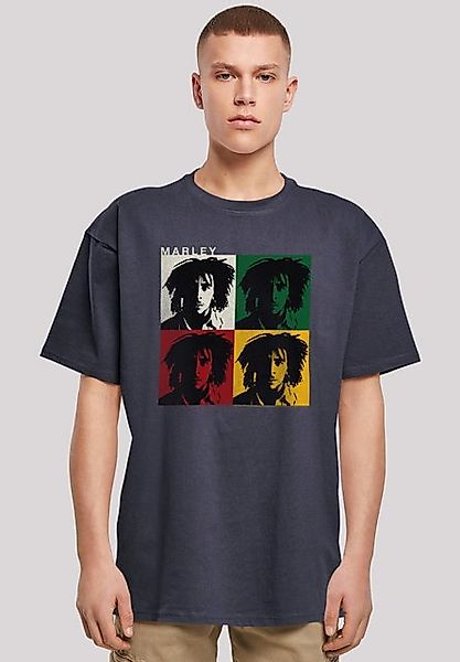 F4NT4STIC T-Shirt Bob Marley Colour Blocks Two Sleeves Reggae Music Premium günstig online kaufen