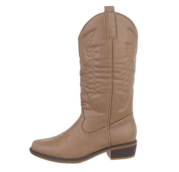 Ital-Design Damen Cowboyboots Western Westernstiefel (85878612) Blockabsatz günstig online kaufen
