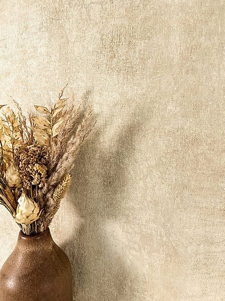 Newroom Vliestapete, Beige Tapete Modern Beton - Betonoptik Betonwand Creme günstig online kaufen