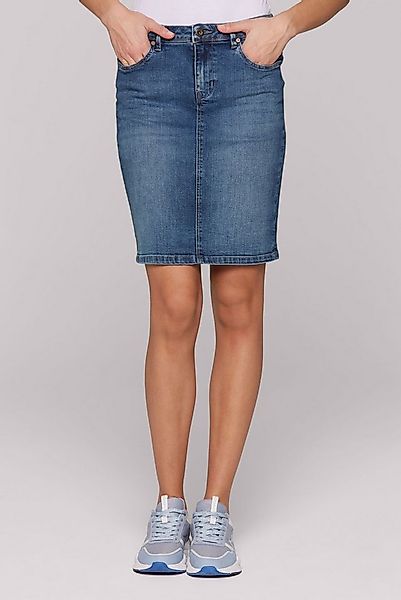 SOCCX Jeansrock mit Gehschlitz günstig online kaufen