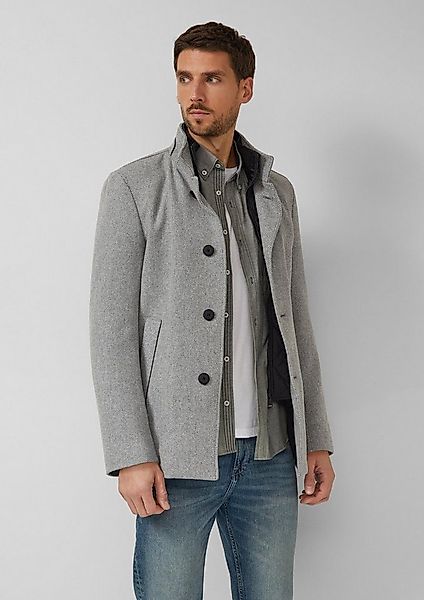 s.Oliver Funktionsmantel Outdoor-Mantel Strukturierter Mantel mit Wolle und günstig online kaufen