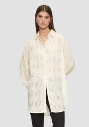 QS Langarmbluse Bluse Leicht transparente Longbluse günstig online kaufen