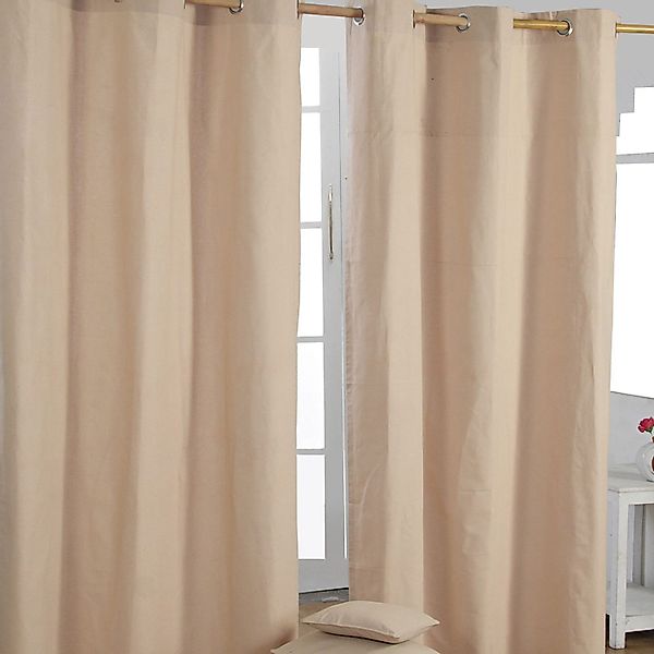 Homescapes Gardine Gardinen mit Ösen unifarben günstig online kaufen