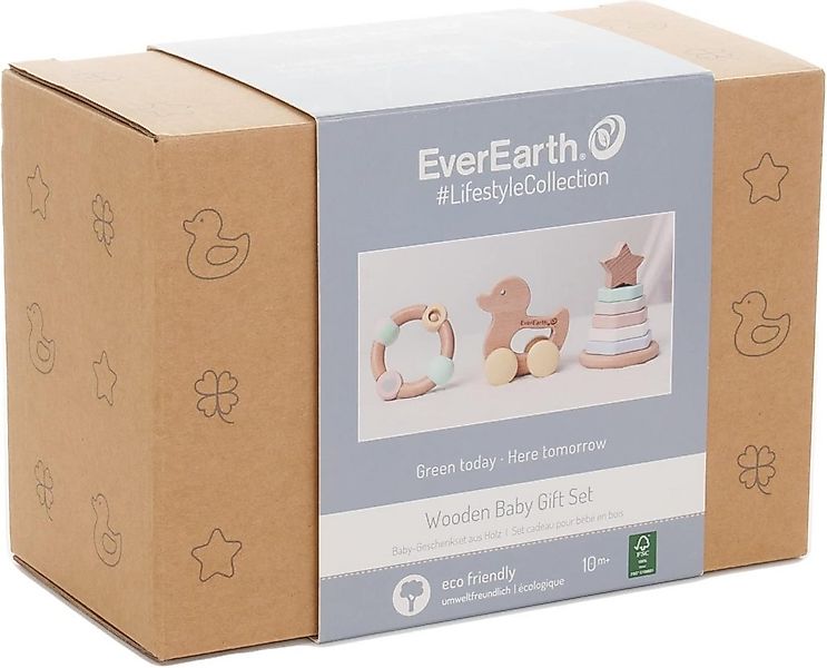 EverEarth® Lernspielzeug Geschenkset für Babys aus Holz – Spielzeug Set günstig online kaufen