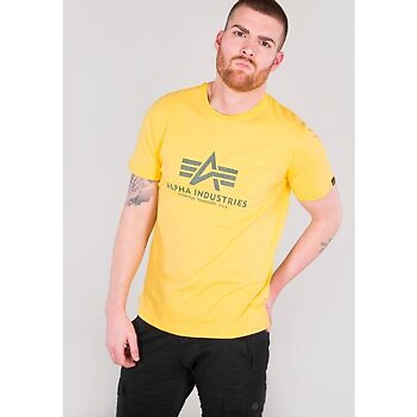 Alpha Industries  T-Shirts & Poloshirts Basic T-Shirt - prime yellow günstig online kaufen