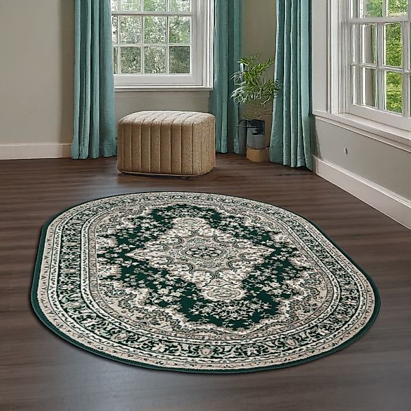 OTTO home Teppich "Oriental, Made in Belgium" oval 7 mm Höhe Orient-Optik, günstig online kaufen
