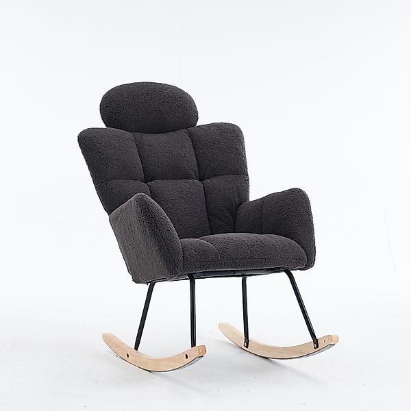 OKWISH Schaukelstuhl mit Kopfstütze (Schwingsessel,Schaukelsessel,Relaxsess günstig online kaufen