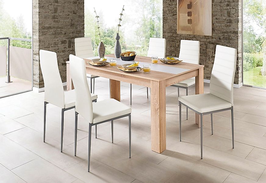 Home affaire Esszimmerstuhl "Pluto", (Set), 4 St., Kunstleder, Bezug in Kun günstig online kaufen