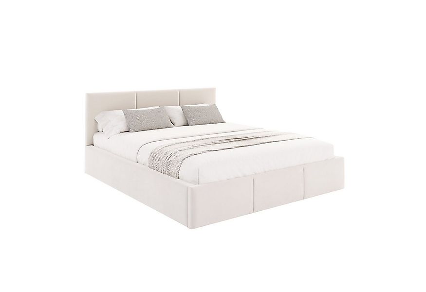 FDM Polsterbett AMBER modern mit Bettkasten MADE IN EU - mit Trinity Velour günstig online kaufen