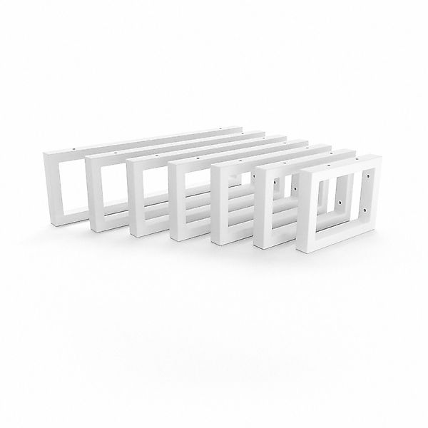 HEVVA Waschtischhalterung RHEIN 15 cm Hoch 20 cm Tief 1 Halter Weiß günstig online kaufen