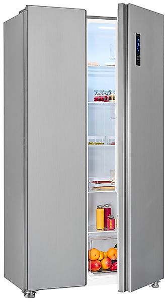exquisit Side-by-Side "SBS46-040E inoxlook" 177 cm hoch 90 cm breit günstig online kaufen