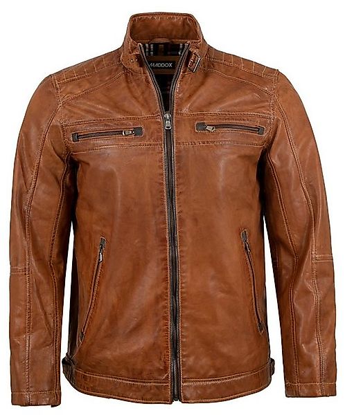 Maddox Lederjacke Nathan MADDOX - Herren Lederjacke Lammnappa cognac antik günstig online kaufen