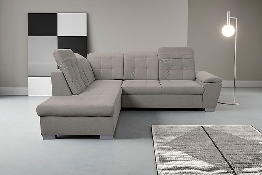WERK2 Ecksofa »Bonny inkl. Kopfteilverstellung, Bettfunktion, Stauraum, Bre günstig online kaufen