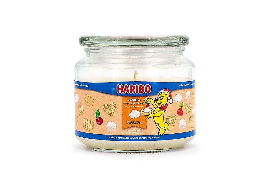 HARIBO Duftkerze Haribo™ Duftkerzen 300g Glas, Vanilla Waffle Cream günstig online kaufen