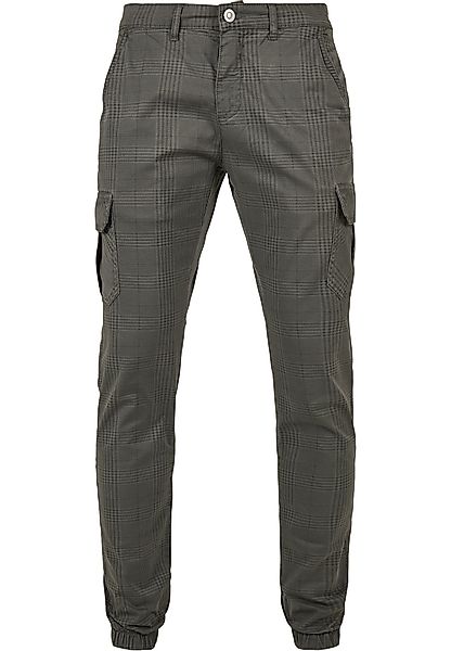 URBAN CLASSICS Cargohose "Urban Classics Herren AOP Glencheck Cargo Jog Pan günstig online kaufen