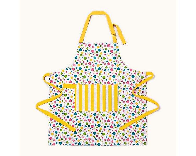 Homescapes Kochschürze Kochschürze Bunte Punkte aus 100% Baumwolle günstig online kaufen