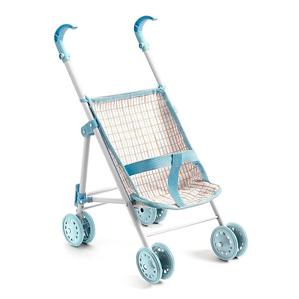 DJECO Puppenbuggy Puppenwagen mit Karomuster 44 günstig online kaufen