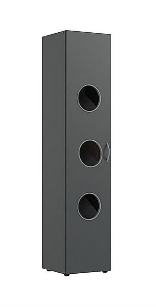 freiraum Wäscheschrank MRK Multiraumkonzept in GRAPHIT - 40x185x68cm (BxHxT günstig online kaufen
