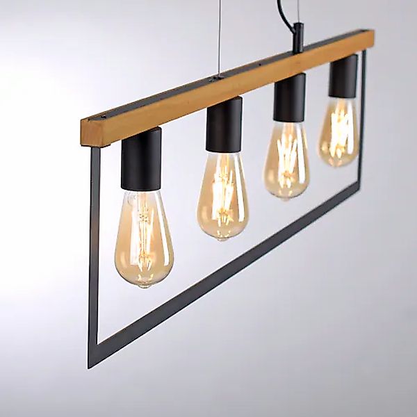 JUST LIGHT Pendelleuchte »PILON«, 4 flammig, Leuchtmittel E27   ohne Leucht günstig online kaufen