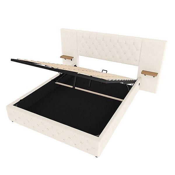 Odikalo Stauraumbett Jugendbett Polsterbett USB Hydraulik Stauraum 140/160x günstig online kaufen