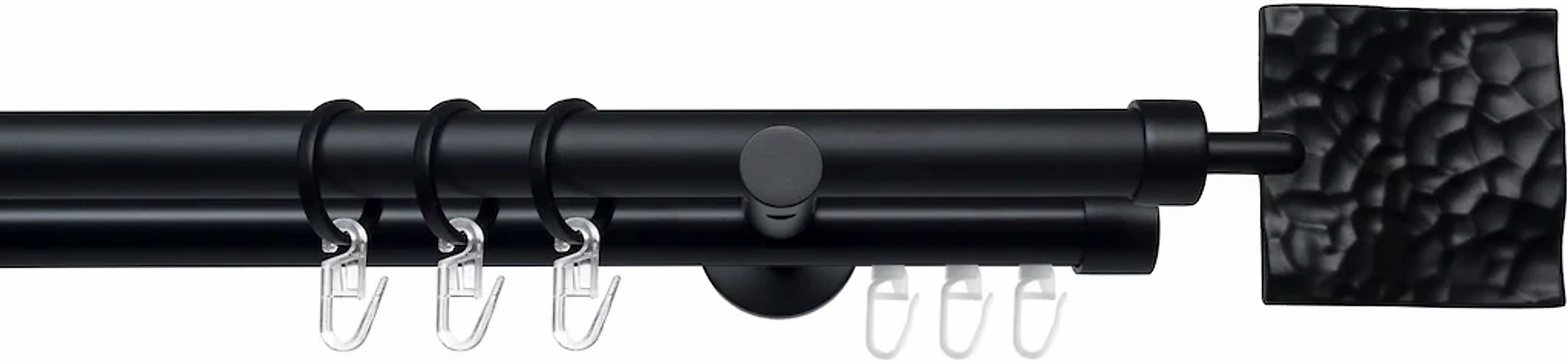 Liedeco Gardinenstange "Stilgarnitur 20 mm Blues Johnny" Ø 2 mm 2 läufig-lä günstig online kaufen