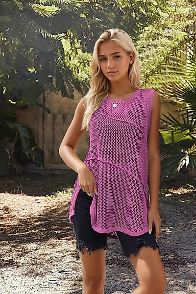 RUZU UG Blusentop Shirtbluse Sommer Camisole Damen Weste Damen Pullover günstig online kaufen