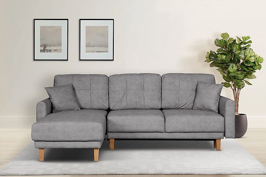 Home affaire Ecksofa "TRIPLO optionale Schlafsofa mit Bettkasten, Maße B/T/ günstig online kaufen