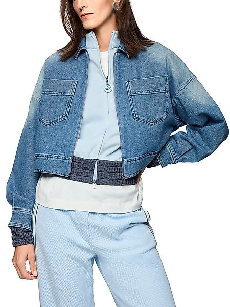 Marc Cain Jeansjacke City Vibing Premium Damenmode kurz, mit Reißverschluss günstig online kaufen