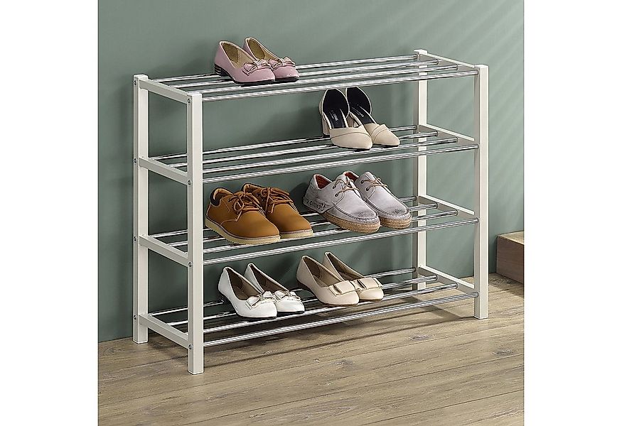 IDIMEX Schuhregal DUBLIN, Schuhständer mit 4 Ablagen, 80cm breit Schuhaufbe günstig online kaufen