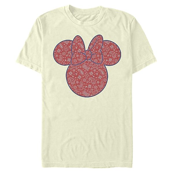 Disney - Micky Maus - Minnie Maus Americana Paisley - Männer T-Shirt günstig online kaufen