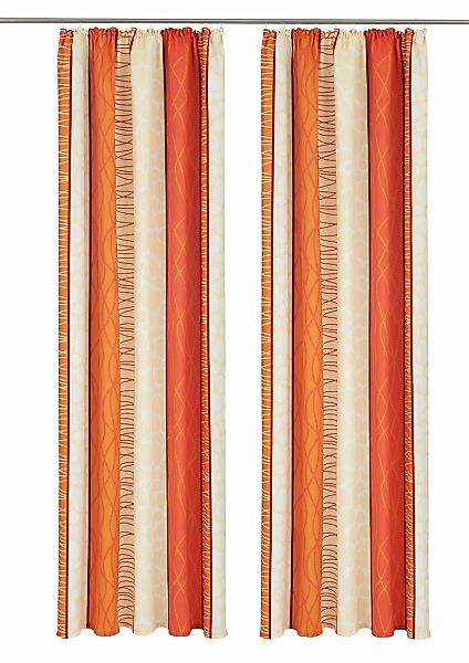 my home Vorhang "Gosen" Kräuselband 2 Stk. tlg. Gardine, Fertiggardine, bli günstig online kaufen