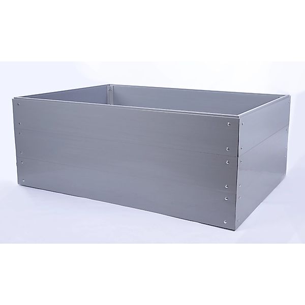 PROREGAL Hochbeete Growline Plast HxBxT 61x160x160cm 3 Ebenen Grau günstig online kaufen