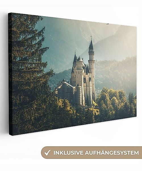 OneMillionCanvasses® Leinwandbild Natur - Schloss - Berg - Neuschwanstein, günstig online kaufen