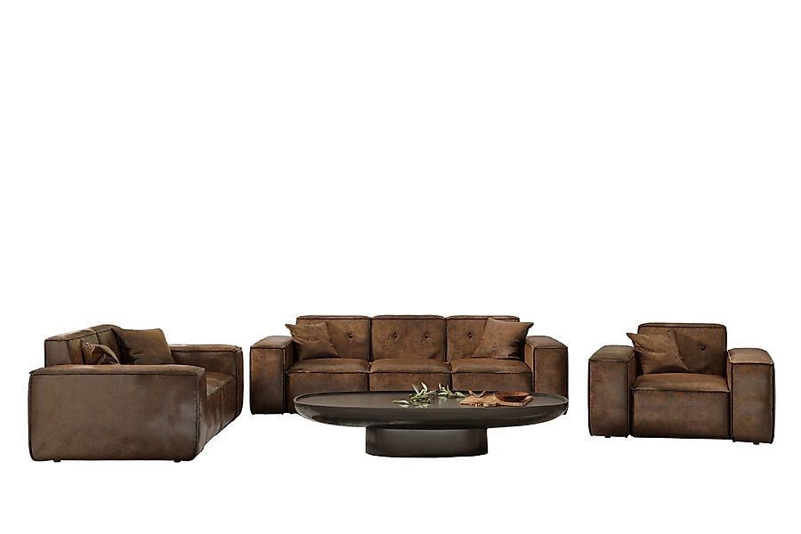 Fun Möbel Polstergarnitur Sofaset Designersofa CESINA günstig online kaufen
