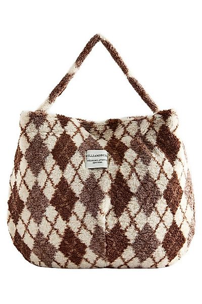 Next Schultertasche Borg-Schultertasche mit Argylemuster (1-tlg) günstig online kaufen