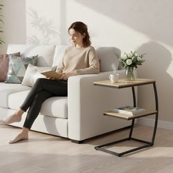 relaxdays Beistelltisch in C Form mit günstig online kaufen