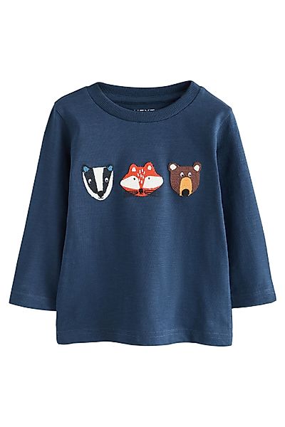 Next Langarmshirt Langärmeliges Shirt mit Applikation günstig online kaufen