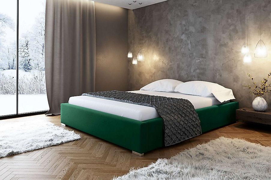 99rooms Polsterbett Leo (Schlafzimmerbett, Bett), 120/140/160/180/200 x 200 günstig online kaufen