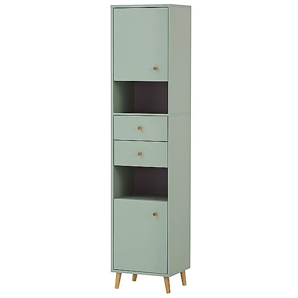 Badmöbel Hochschrank BELFORT-80 in mint, B/H/T ca. 40,3/180,6/33,1 cm günstig online kaufen